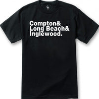 Compton Long Beach Inglewood T-shirt