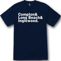 Compton Long Beach Inglewood T-shirt