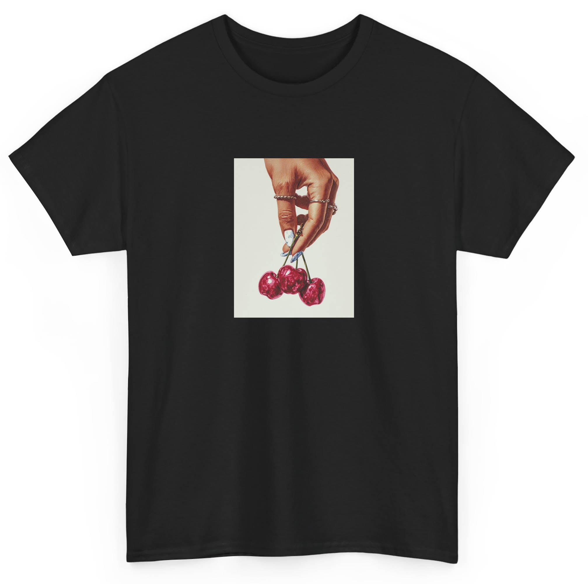 Woman Holding Cherries T shirt
