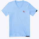 Glass House Apparel Luxury V-Neck with Embroidery