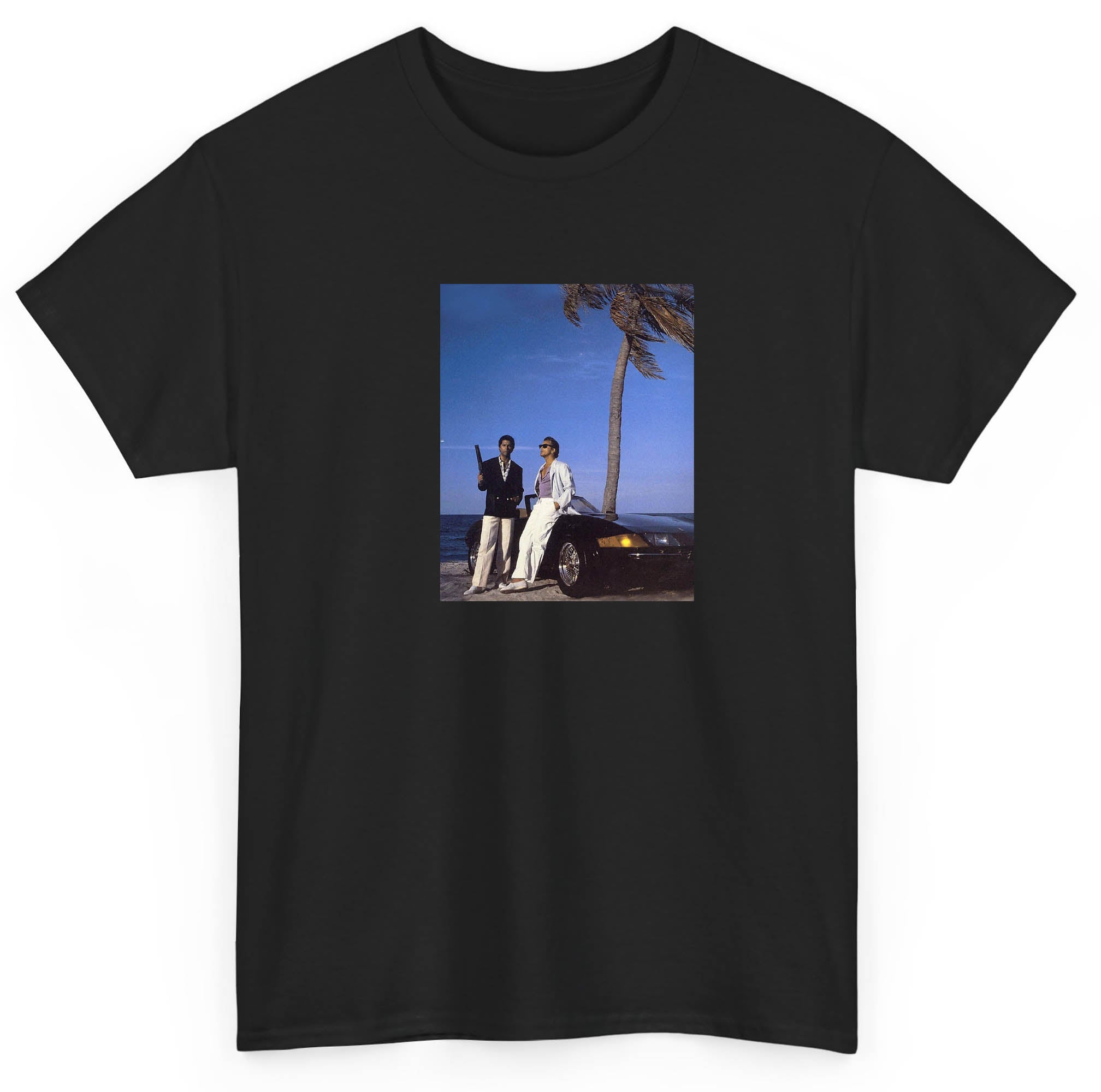 Miami Vice Beach 80s T shirt