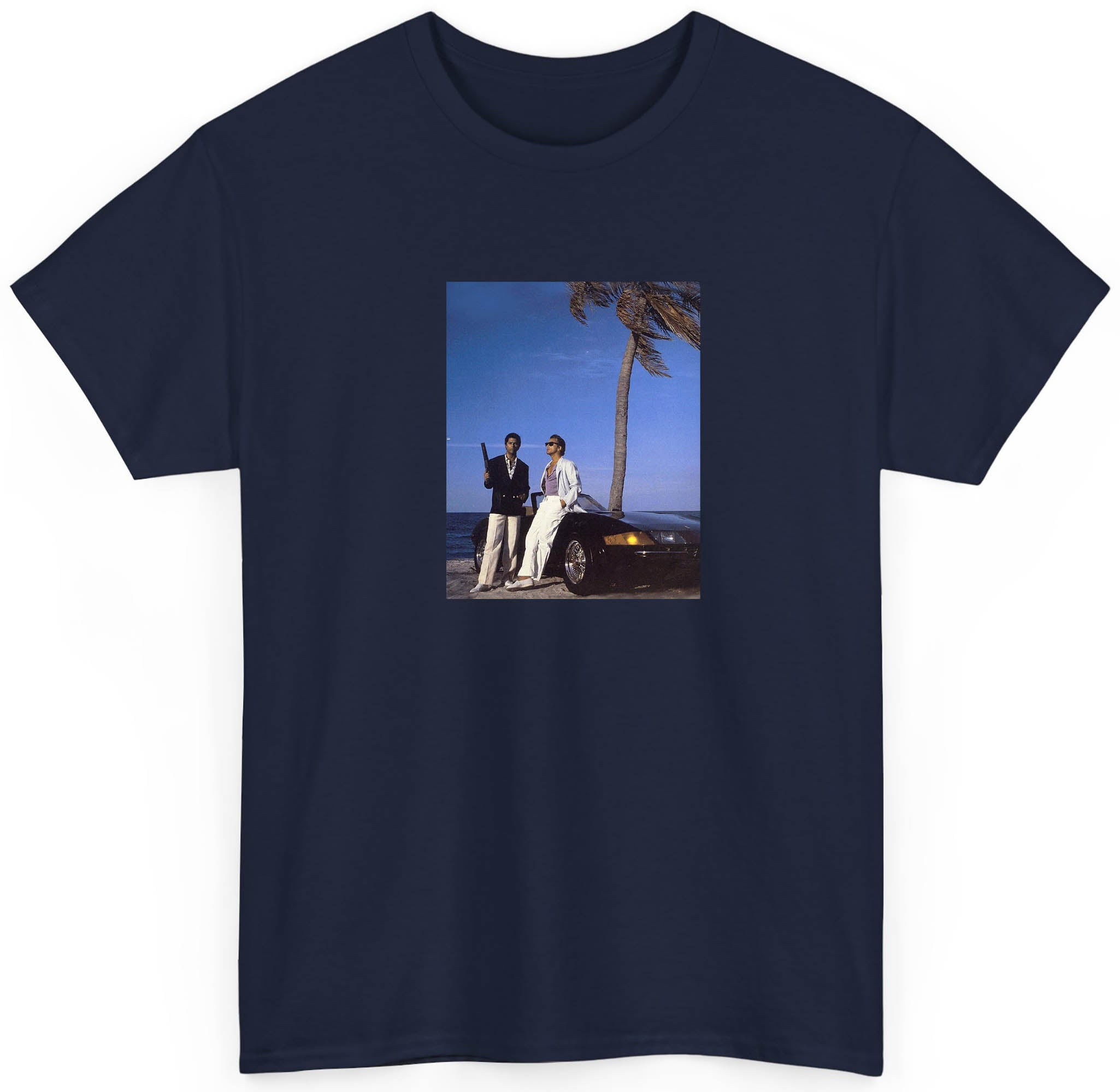 Miami Vice Beach 80s T shirt