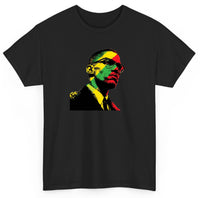 Malcolm X African Colors T shirt