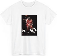 Michael Air Jordan in His Prime Bulls Basketball Dunk T shirt