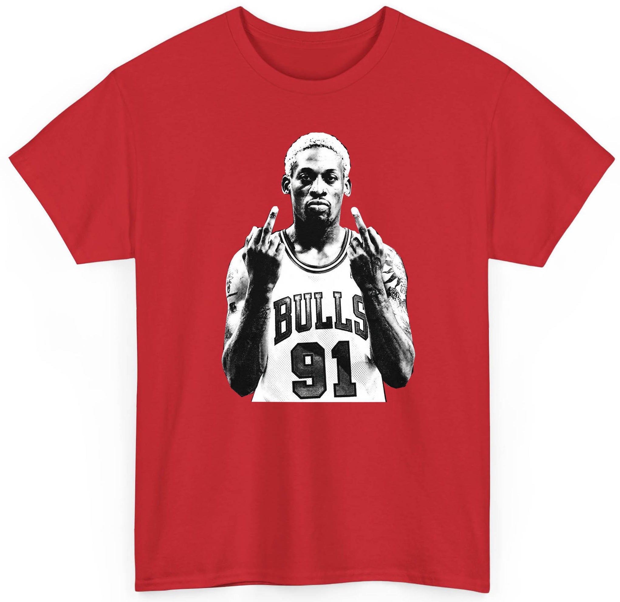 Dennis Rodman Bulls FU T-shirt