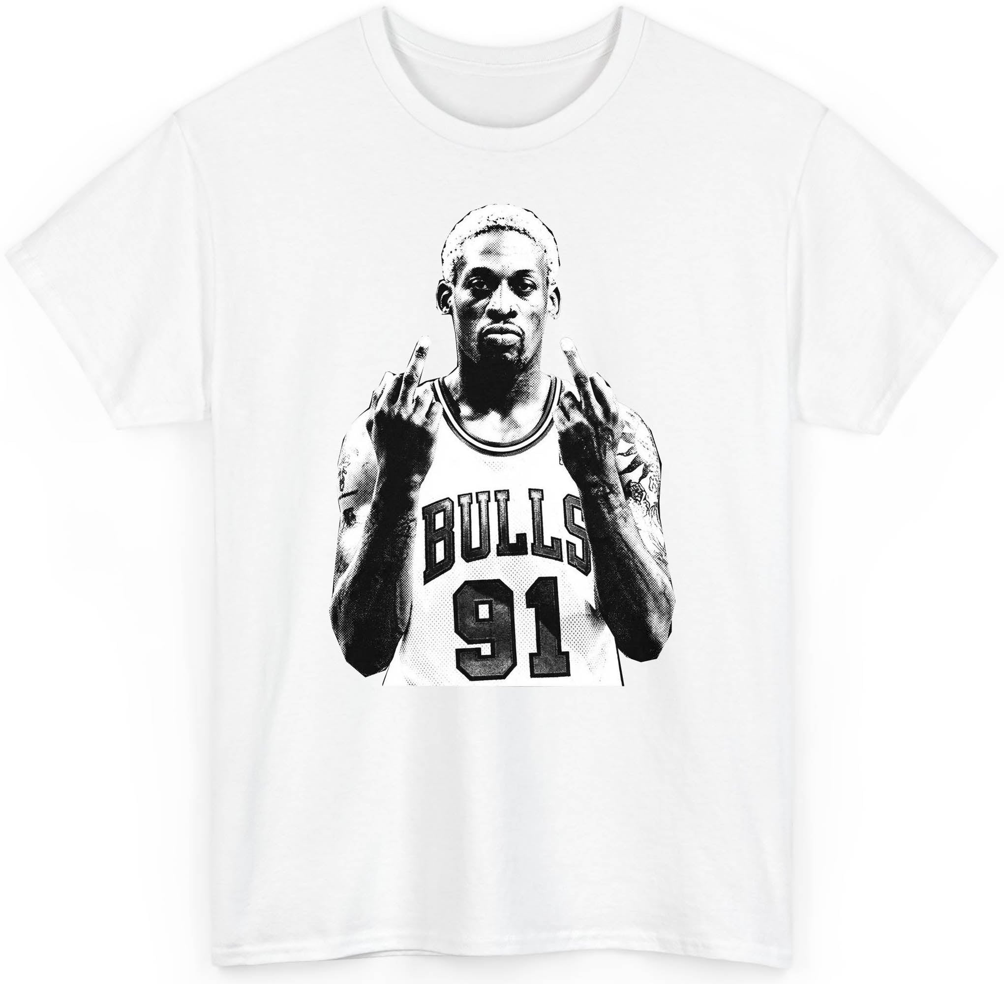 Dennis Rodman Bulls FU T-shirt