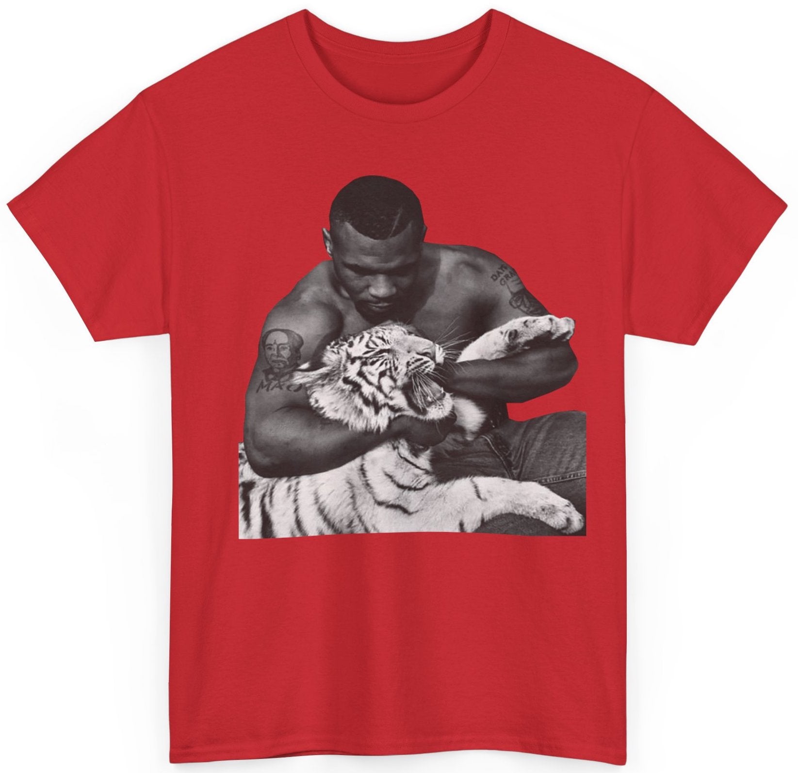 Mike Tyson With Tiger T-shirt