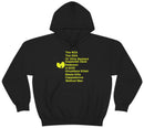 Wu Tang Clan Names of Members Hoodie