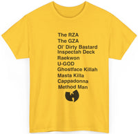 Wu Tang Clan Members Name T-shirt